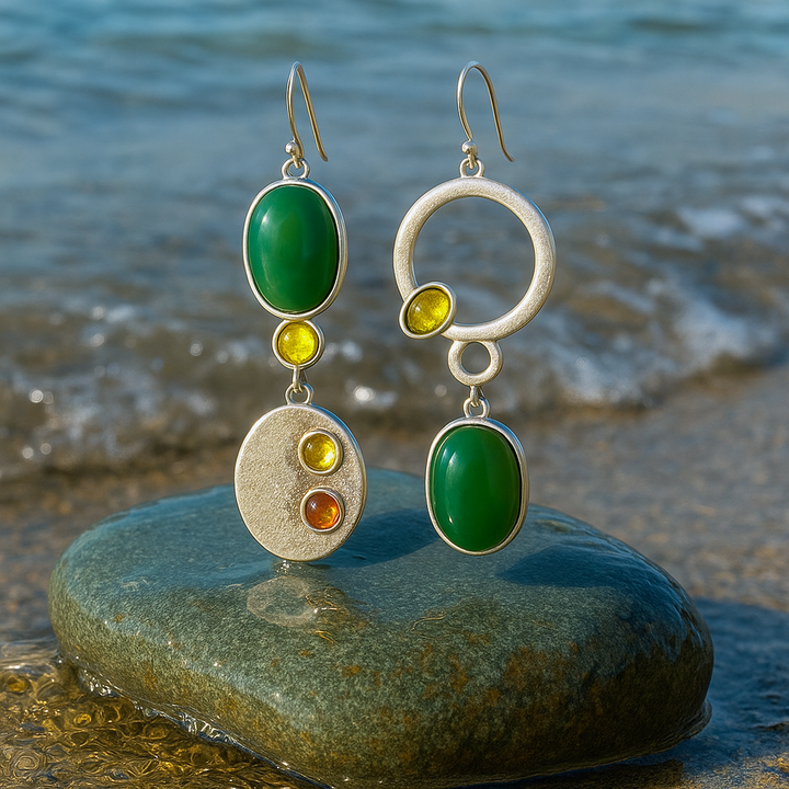 Srebrni viseći naušnice Sabrina